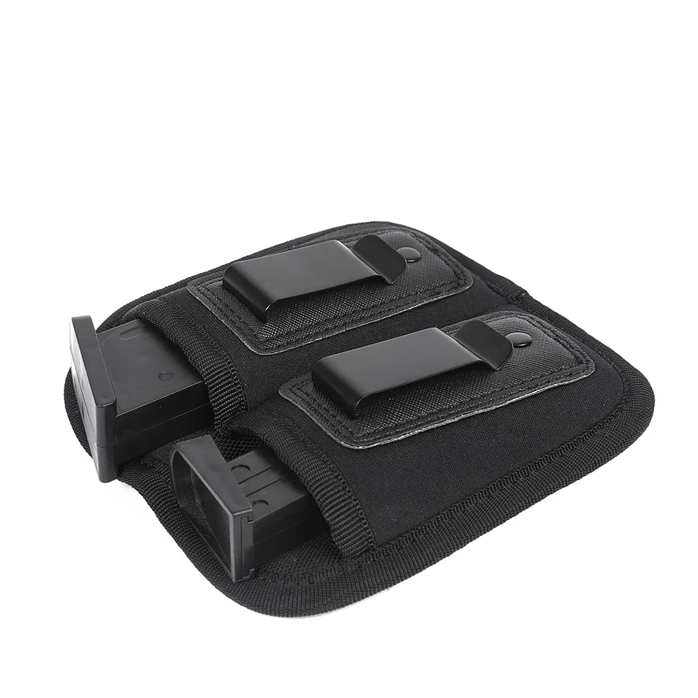Concealed Carry Tactical Double Magazine Pouch Glock 17 19 Beretta M9 Sig G2C 9mm Gun Mag Holder IWB Belt Clip Holster |