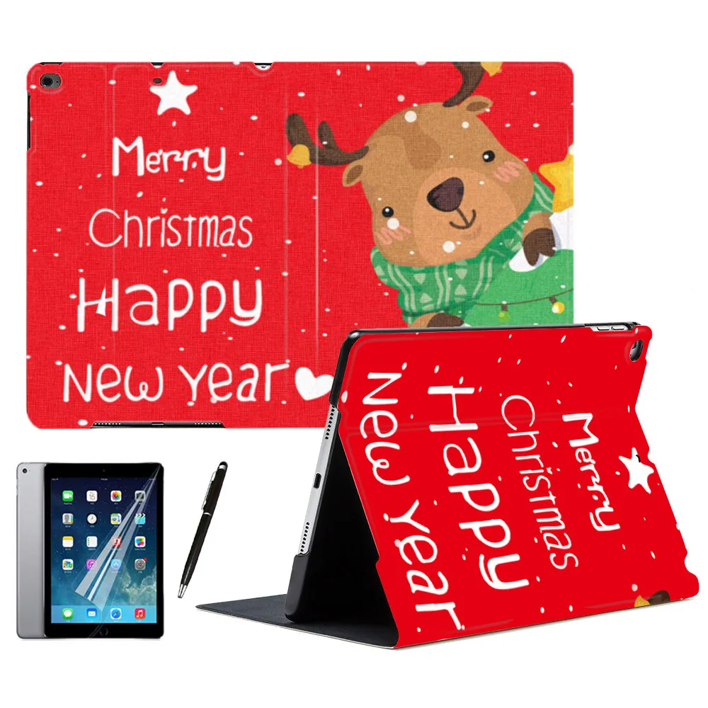 Милый мультяшный умный чехол с изображением лося Счастливого Рождества Нового