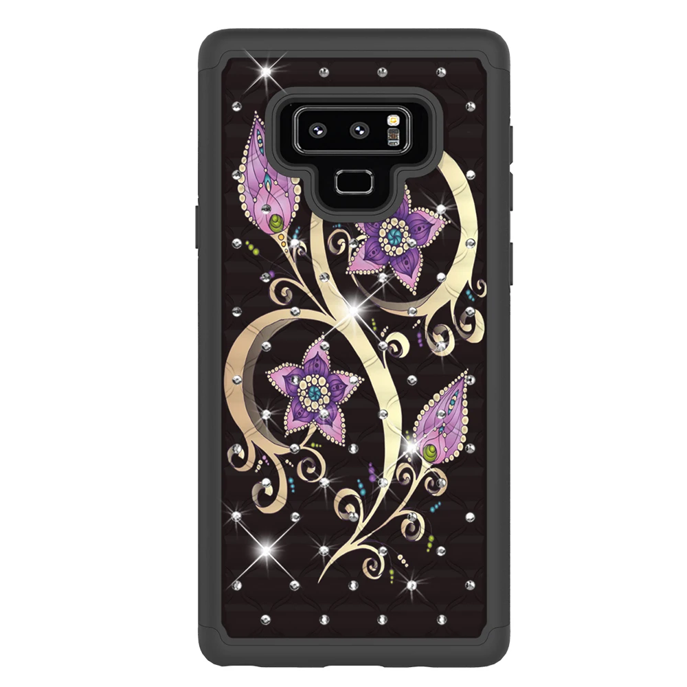 Silica Gel + PC Beauty Flower Butterfly Wind Chime Case for Samsung Galaxy A30 A20 A50/A20E A10E /A6 2018 Cover Protect Phone |