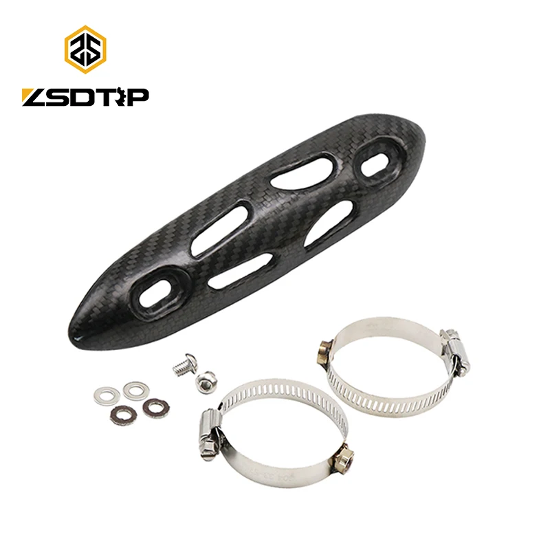 Глушитель для мотоцикла ZSDTRP углеродное волокно черный теплозащитный чехол Honda