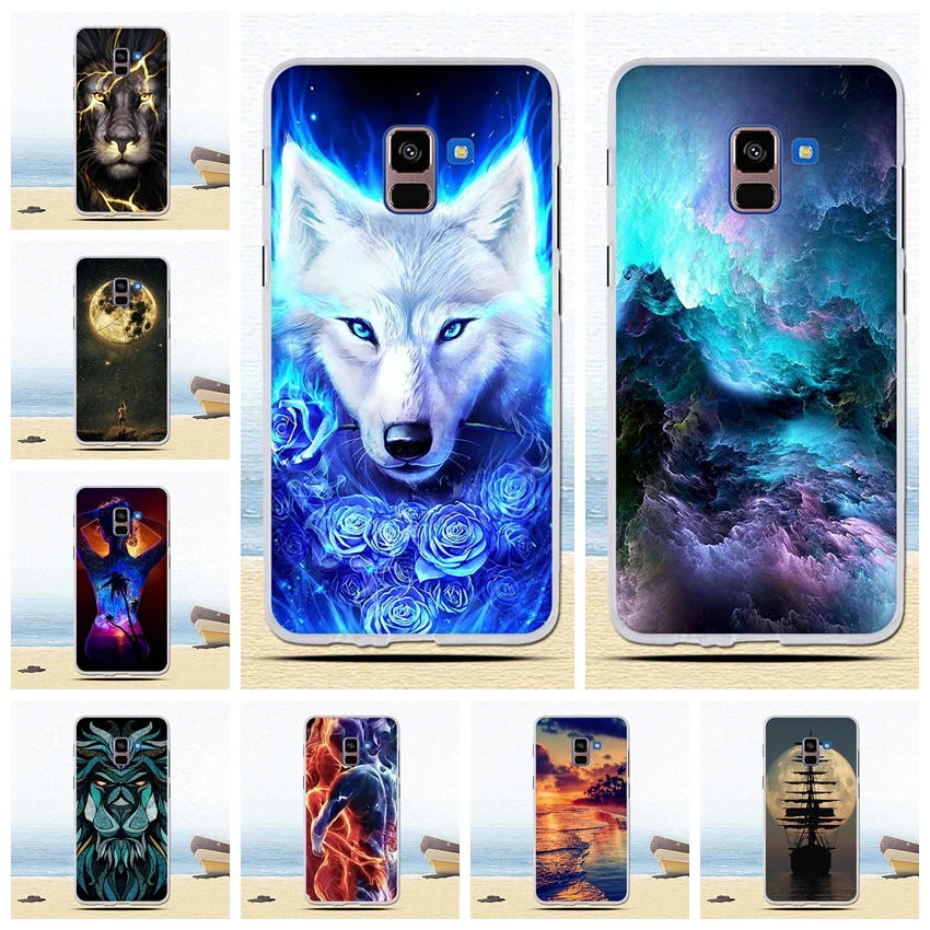 Силиконовый чехол для телефона Samsung Galaxy A8 Plus 2018 силиконовый A730 A730F прозрачный |