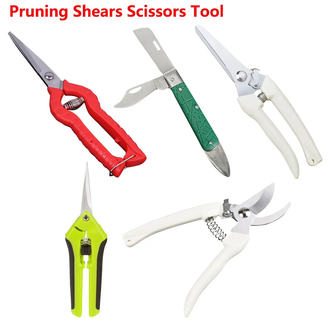 

Anti-slip Gardening Pruning Shear Scissor Stainless Steel Cutting Tools Pruner Tree Cutter Home Tools Gardening Tools
