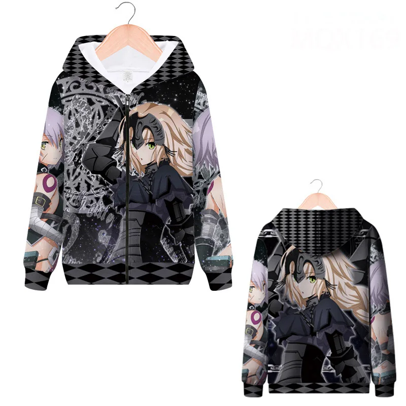 7 Fate/Stay Night Saber Altria Pendragon Jeanne d'Arc куртка для косплейный костюм с капюшоном для мужчин и женщин свитшот на молнии с капюшоном уличная - Color: 7