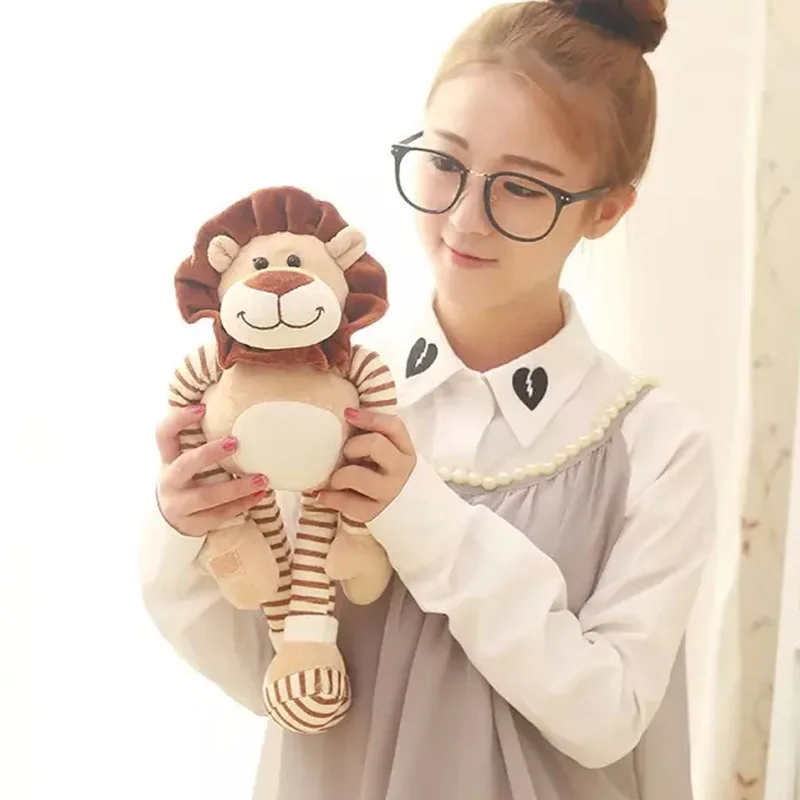 

45cm Soft Stitch Plush Toys for Children Comforting Doll Lion Plush Toy with Stretchable Hands Animal Doll Birthday Gift