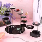 Акриловая витрина, подставка для сережек, держатель для ювелирных изделий, витрина для драгоценных камней, полка для хранения экшн-фигурок аниме, подставка для кексов