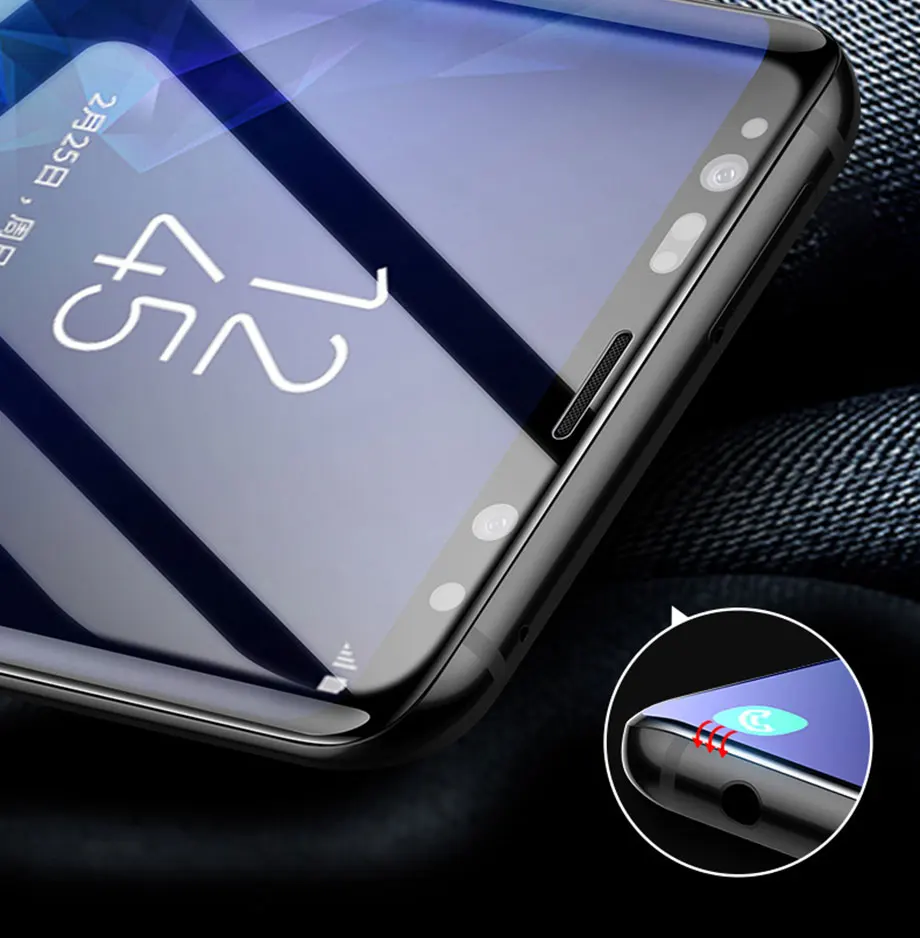500D полностью изогнутое закаленное стекло для samsung Galaxy S9 S8 Plus Note 9 8 Защитная пленка для экрана на samsung S7 S6 Edge S9