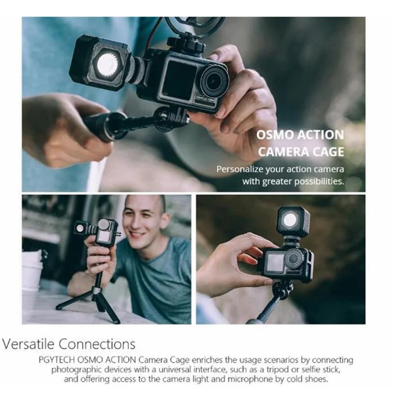 Набор для съемки PGYTECH Vlog DJI OSMO Action-PGYTECH чехол переноски экшн-камеры удлинитель