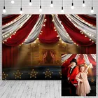 Avezano Декорации для вечеринки в честь Дня Рождения, цирк, тур, огни, красный занавес, Декор, баннер, фон для фотографий, фотостудия, фотозона