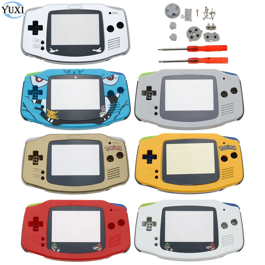 YuXi DIY Полный комплект корпуса оболочки чехол с наклейками проводящая резиновая