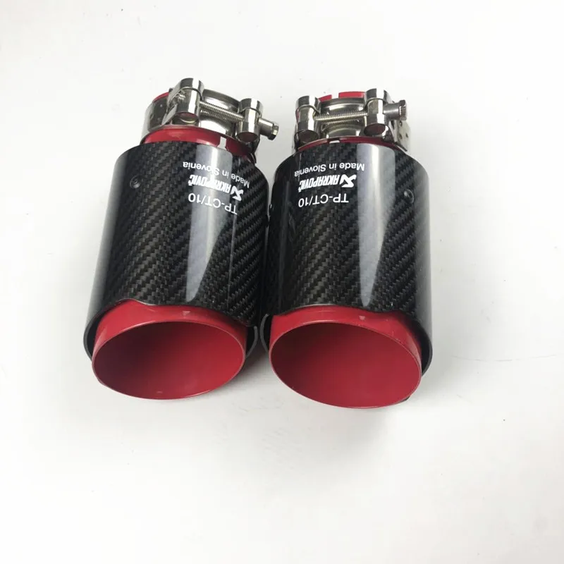 1 шт. Akrapovic глушитель Концевая труба выхлопная труба глушитель из углеродного волокна красная нержавеющая сталь для универсальных углеродных наконечников