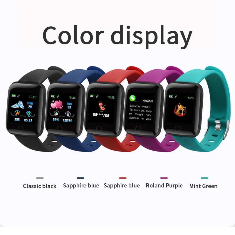 ys fly 2021 smart watch 116plus bluetooth heart rate blood pressure monitor band fitness tracker wristbands wearable devices d20 free global shipping