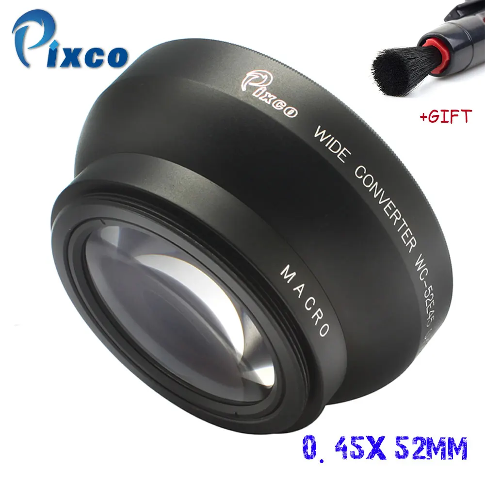 Pixco 52 мм 0.45X Супер Макро широкоугольный объектив резьбовой для canon nikon sony PENTAX olympus