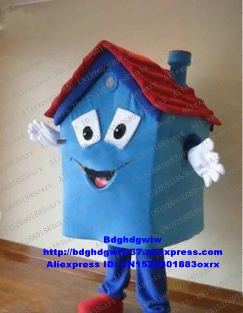 Костюм талисмана синий дом для взрослых мультяшный персонаж наряд занятий