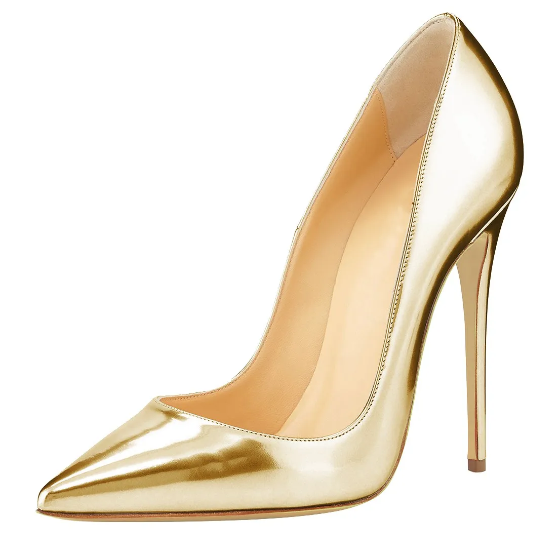 Туфли-лодочки женские из овечьей кожи на высоком каблуке 12 см | Обувь