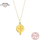 Цепочка женская из серебра 925 пробы с кулоном в виде квадратной карты