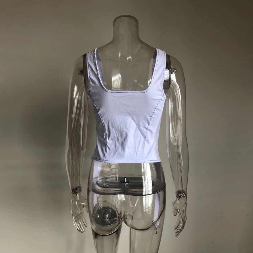 Лидер продаж 2019 укороченный женский топ KGFIGU Demin с квадратным вырезом