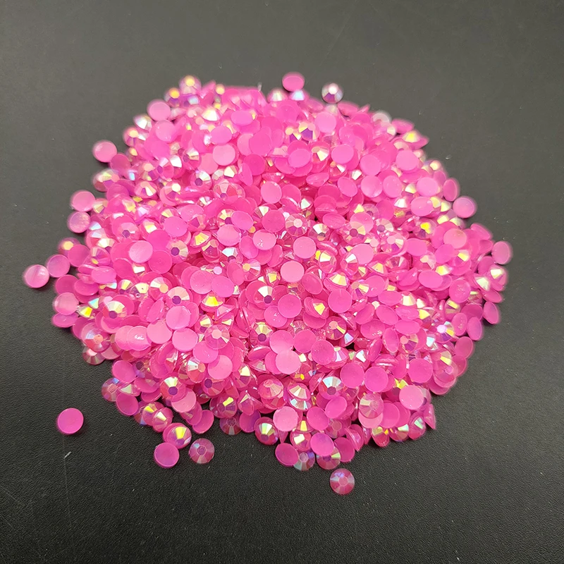 Оптовая продажа 4 мм Flatback стразы АБ желе смолы Б ез исправлений оптом посылка