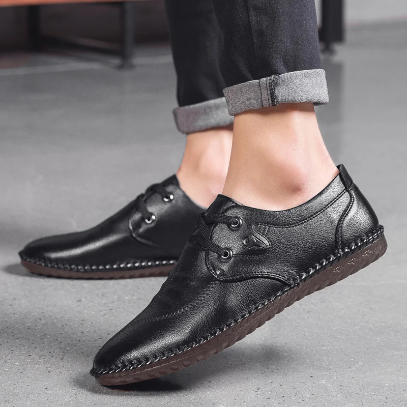 

Sapatos masculino; Роскошные Брендовые мужские туфли для вождения из высококачественной натуральной кожи; мужские туфли из коровьей кожи; модные ок...