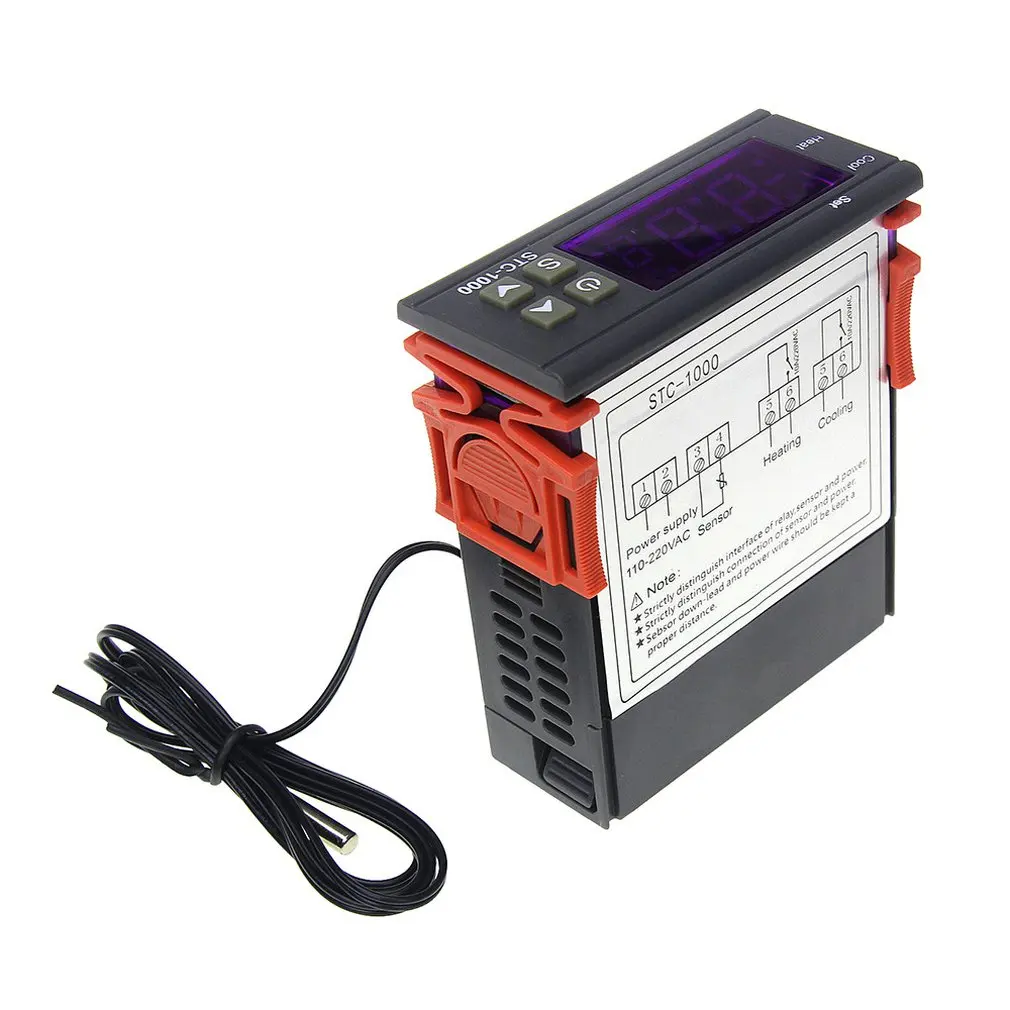 

Stc-1000 Dual Output Led Digital Temperature Controller Thermostat Cooling Heating Thermostat