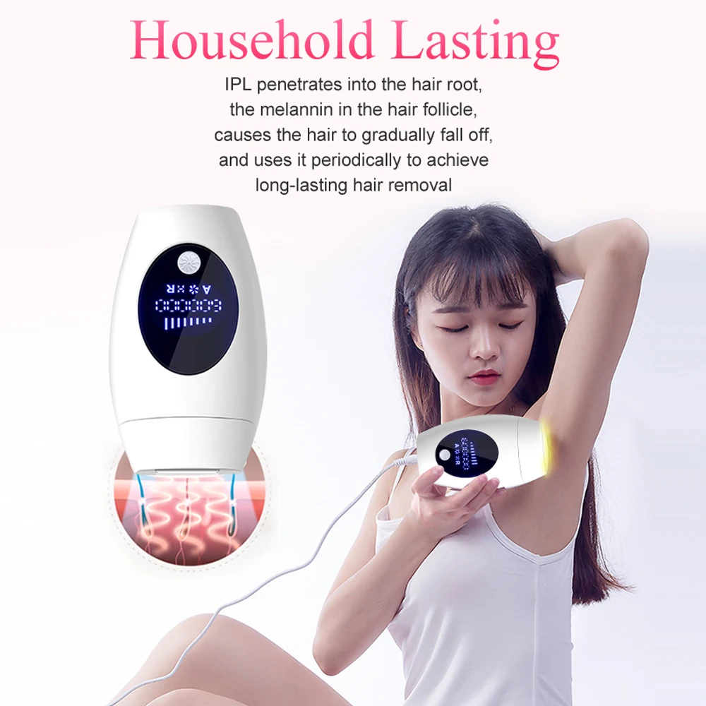 Эпилятор с долговременным светом для женщин Электрический Перманентный