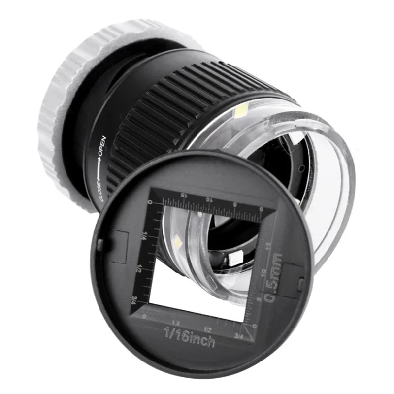 Увеличительное стекло 30X с фокусировкой лупа ультрафиолетовыми