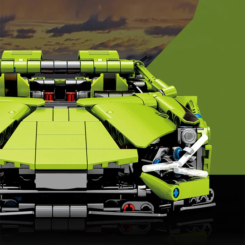 

Mailackers Hi tech heat RC Car Technical Series Remote Control Electric Version Competitive Racing Building Blocks Children toys