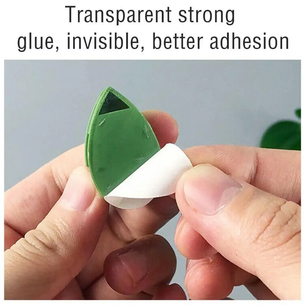 

20 Pcs/Set Household Green Vine Seamless Buckle Green Fixer Wall Self-Adhesive Climbing Fastener Plant Plants Fixture Clip E0K0