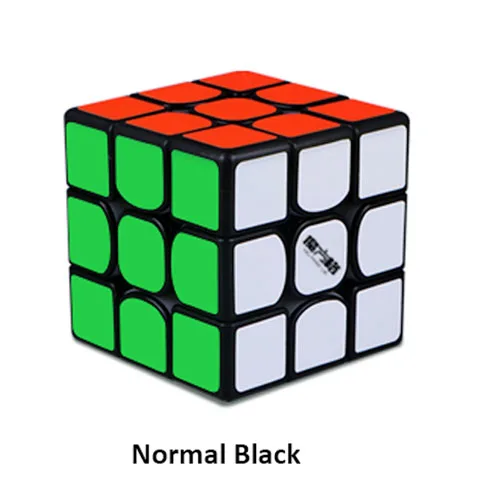 Normal black QiYi MoFangGe Thunderclap V3 M 3x3 Магнитный магический куб головоломка куб профессиональные магниты скорость Cubo Magico Thunderclap 3x3 - Цвет: Normal black