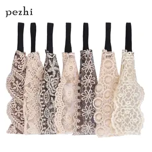 Повязка на голову кружевная в европейском и американском стиле, 7 шт.