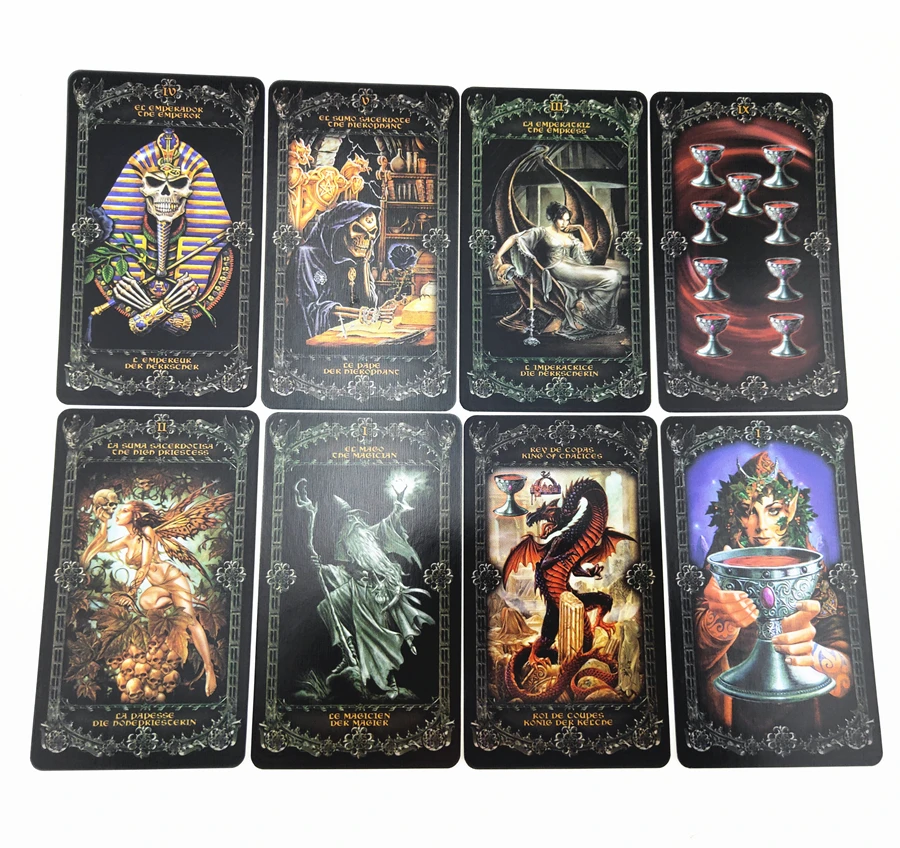 78 карт английская настольная игра Deviant Moon Tarot колода версия|Настольные игры| |