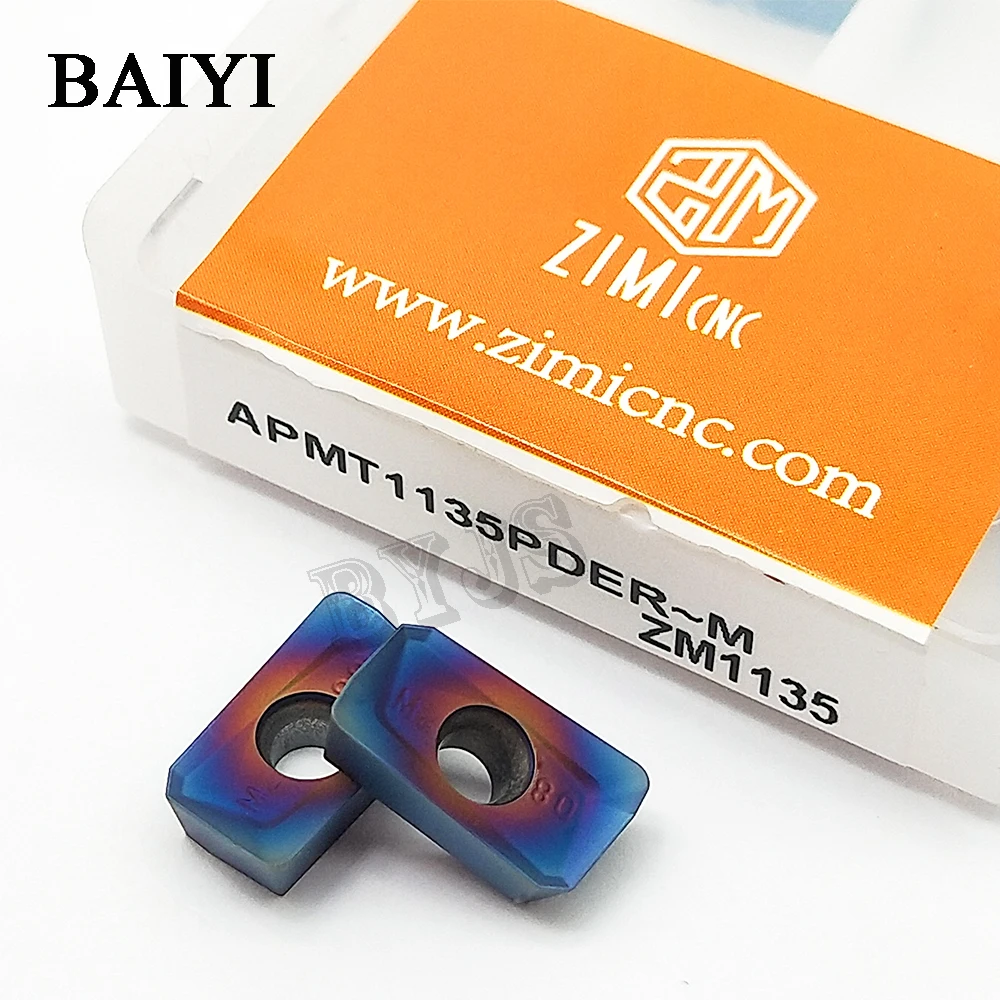

10pcs APMT1135PDER-M2 ZM1135 cutting turning tools Milling Cutter HRC65 Carbide Insert Milling Machine Tool APMT1135PDER