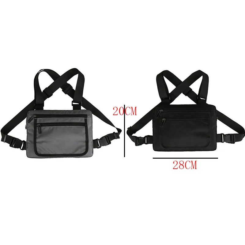 

Tactical Chest Sports Rig Bag Unisex Belt Waist Pack Street Style Vest Bags Men Trend Tactical Pack Running Women Chest Pouch