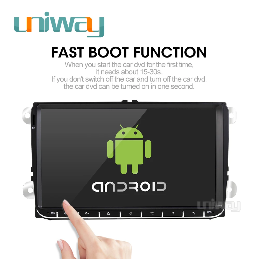Uniway PX30 DSP android 9 0 автомобильный dvd для vw passat b6 b7 golf 5 6 tiguan polo octavia rapid fabia