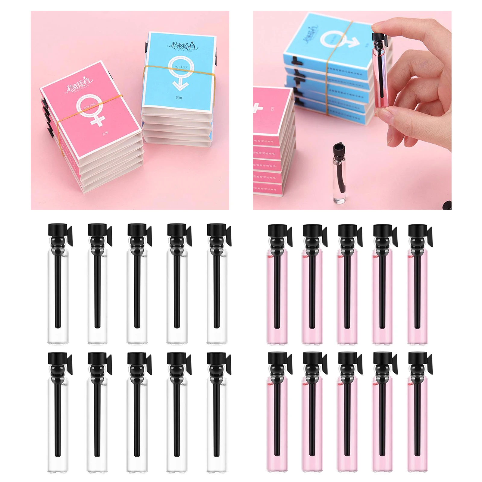

10Pcs 2ml Unisex Body Mist Spray Perfume Sexy Fragrance Pheromones for Women Men
