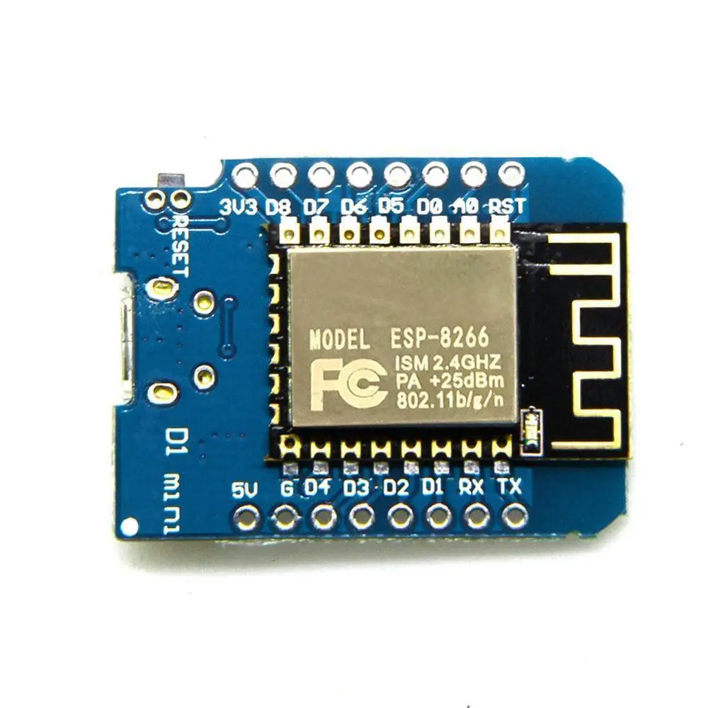 

Mini WiFi Development Board ESP8266 ESP-12 ESP12 WeMos 11 Module Wemos Pin Micro Based On Mini 3.3V Digital USB ESP-8 K1I0