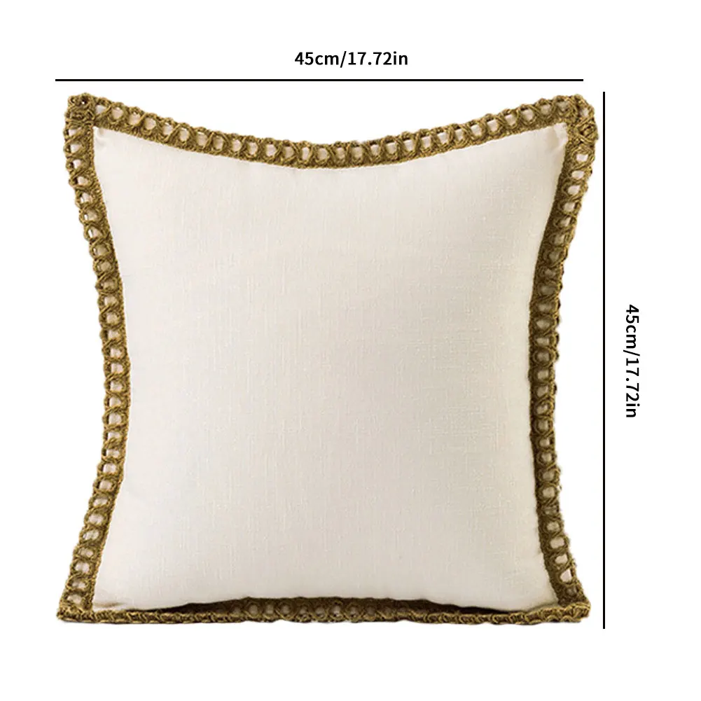 

Multicolour Cushion Cover Throw Pillow Case Decorative Plush Suede Square Pillow Cover for Bed Sofa Living Room Car 45x45cm