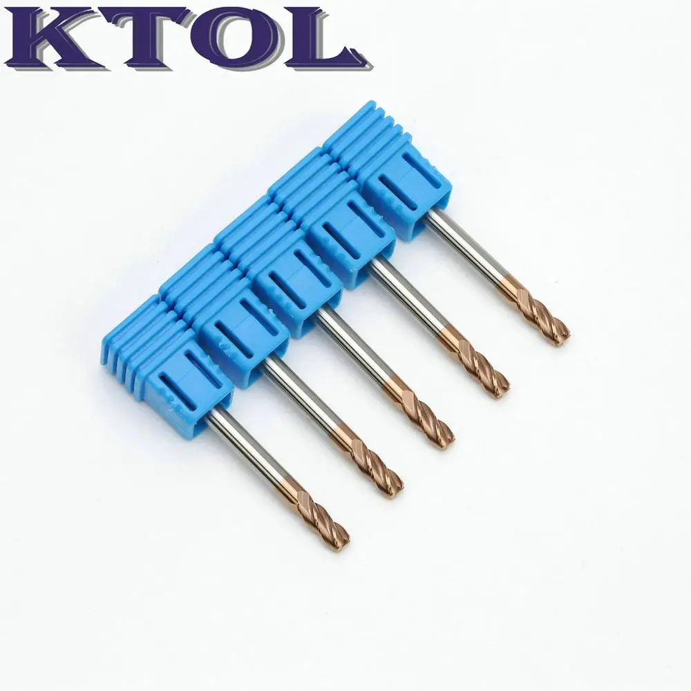 4 мм флейты карбида вольфрама радиус угла Фрезерные фрезы R0.5 CNC гравировальный