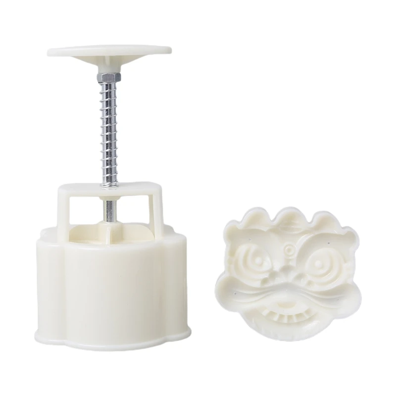 

Пластиковая форма в форме лунного торта, 3D печать с изображением китайского привода льва, форма для печенья, 150 г, аксессуары для выпечки «сд...