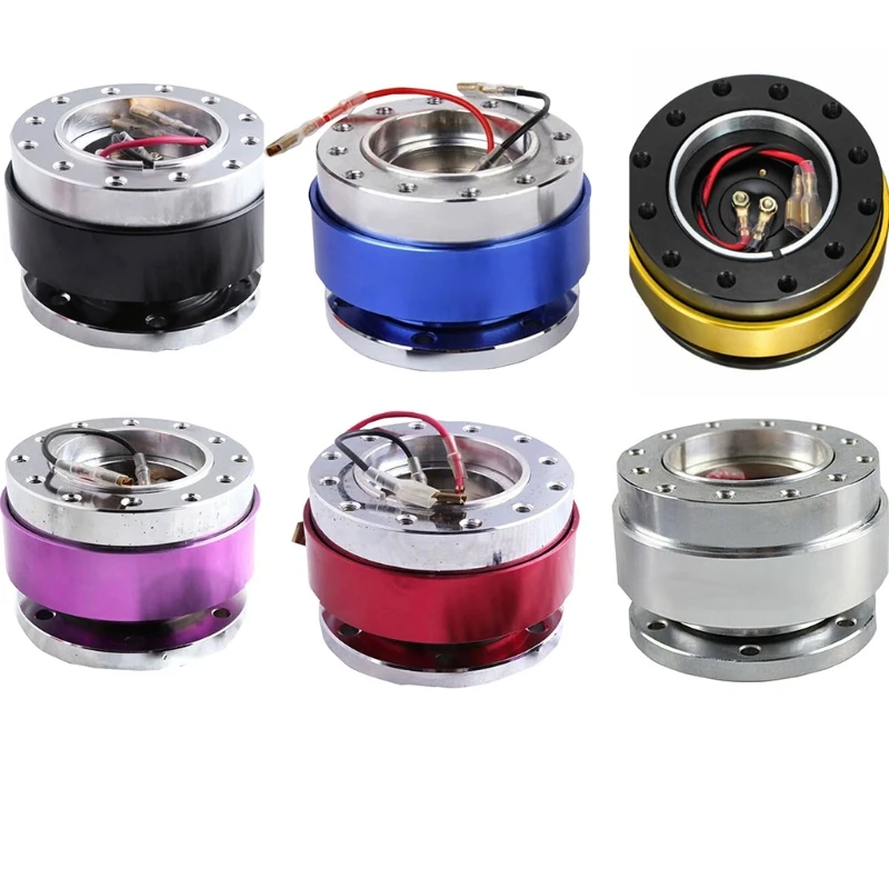 

Universal 6 Hole Steering Wheel Snap off Hub Adapter Quick Release Device Kit