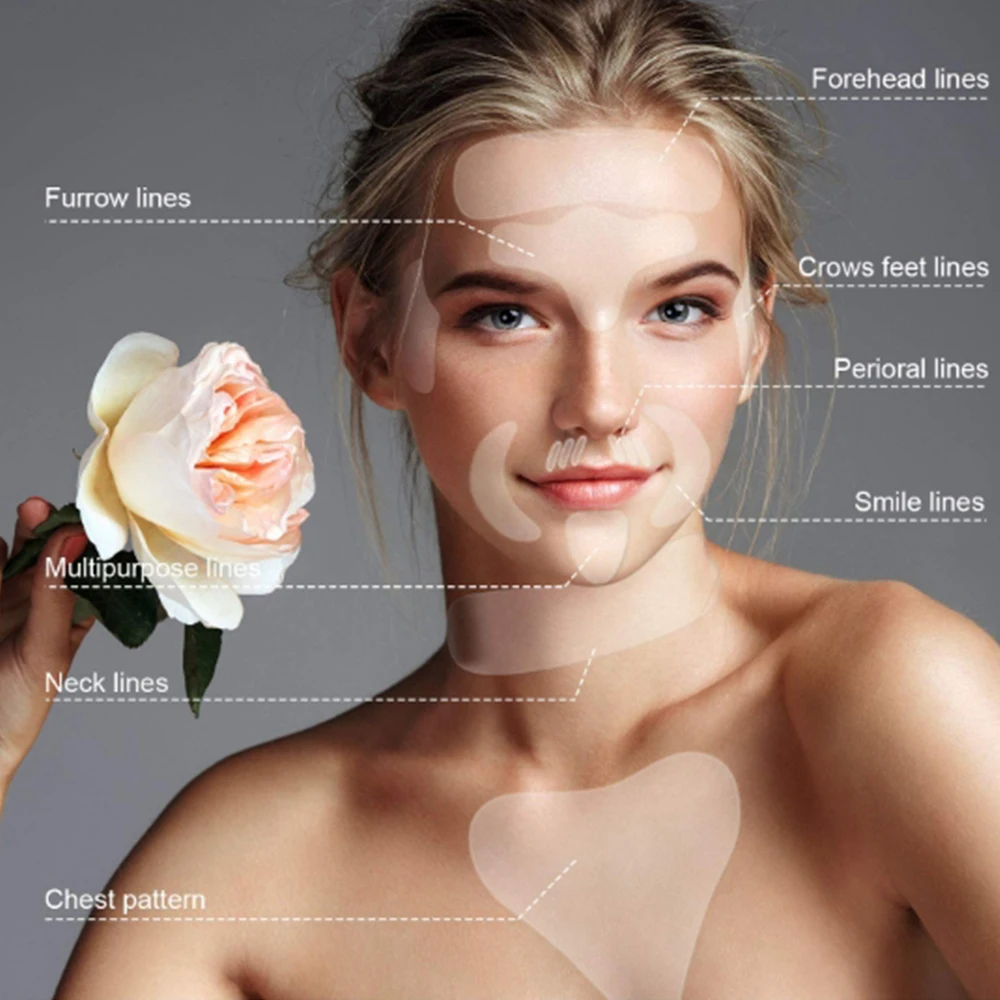 

11 Pcs Silicone Wrinkle Removal Sticker Lifting Care Patch Reusable Face Forehead Neck Eye Sticker Pad Anti Wrinkle Aging Skin