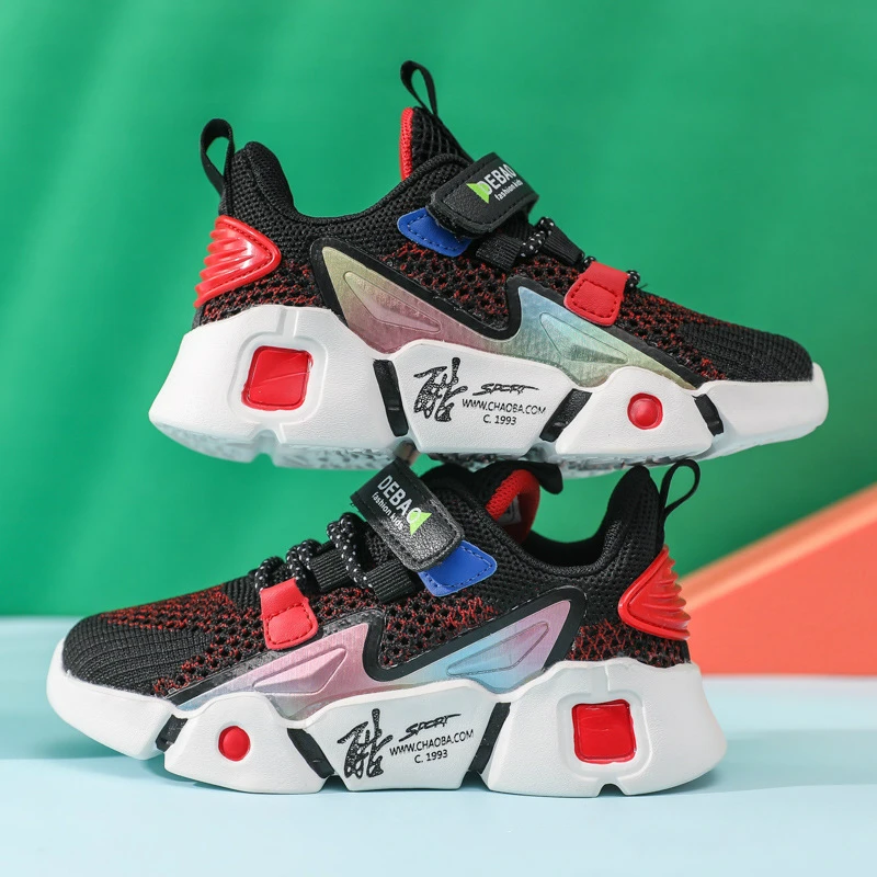 Детские кроссовки для мальчиков и девочек дышащие мягкие Нескользящие