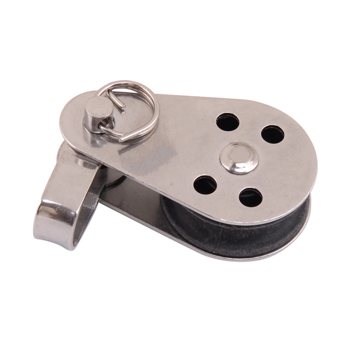 2pcs Stainless Steel Nylon Sheave Pulley Blocks W Removable Pin & Bracket 25mm for Marine Kayak Canoe Boat Anchor Trolley System |