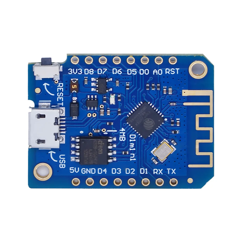Макетная плата Wemos D1 Mini V3.0.0 с Wi-Fi на базе ESP8266 CH340 CH340G 4 Мб для Arduino Nodemcu V2 micropymarathon |