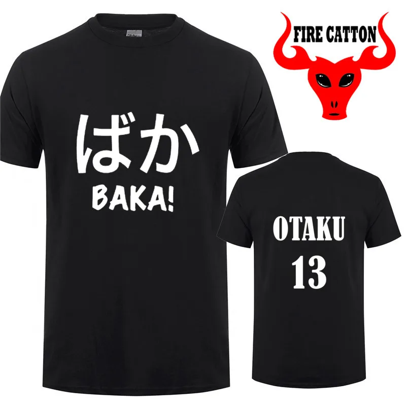 Nipon аниме Otaku Baka футболки для женщин и мужчин японский сленг футболка Забавный