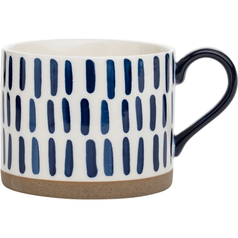 

Handpainted Ceramic Mugs Underglaze Teacup 500ml Large Breakfast Milk Tea Cups Kitchen Drinkware Creative Gift