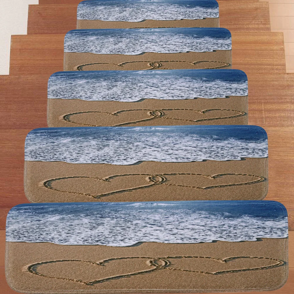 

1/5Pcs Stair Carpet Treads Stair Tread Mat For Skid-Resistant Doormat Carpet Mat 70x22cm