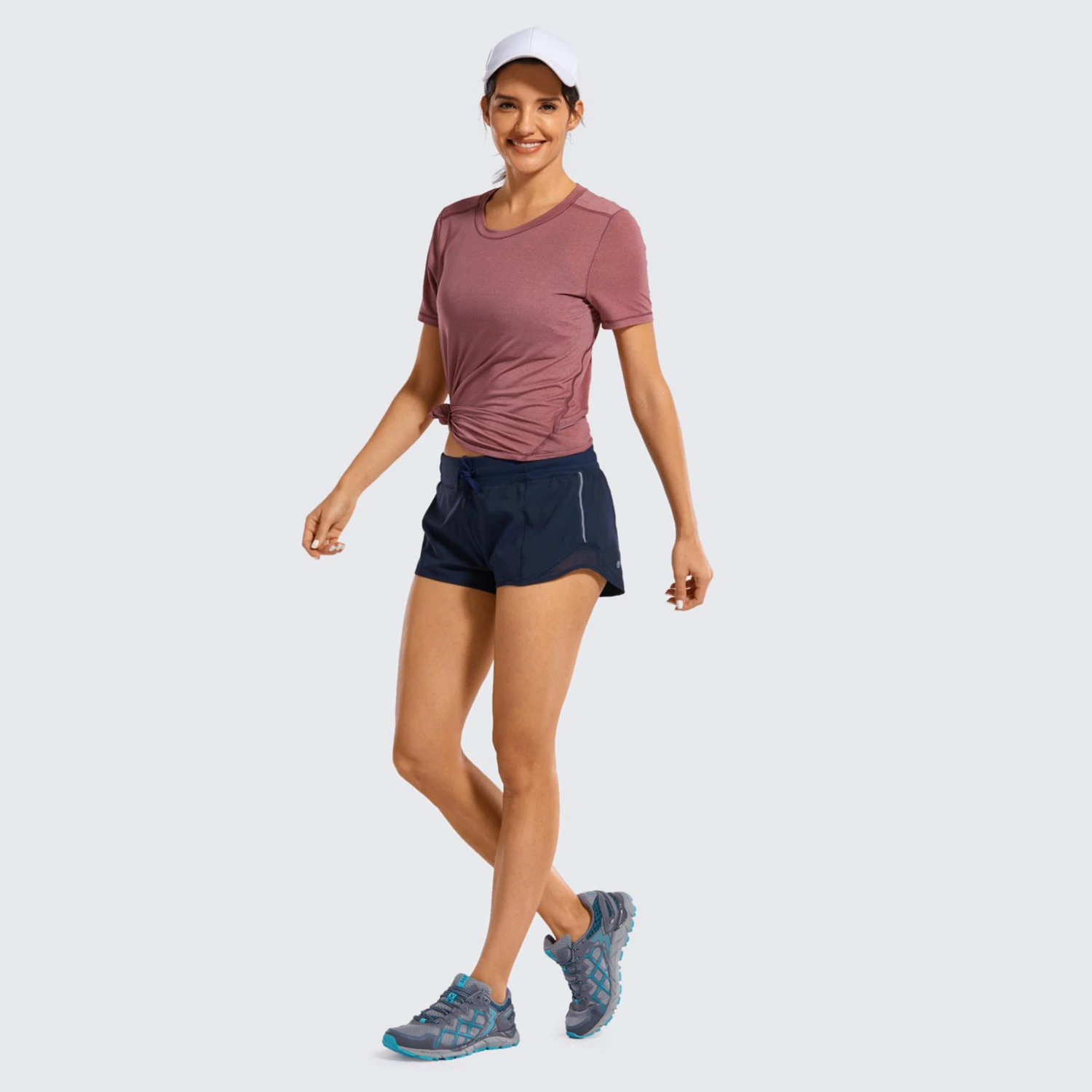 SYROKAN Для женщин Легкий в мелкую полоску свободная посадка короткий рукав