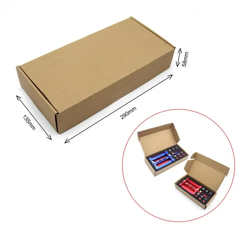 

6/8/10mm Self-centering Woodworking Locator Doweling Jig Drill Guide Wood Dowel Puncher Locator Tools Positioning Drilling Kit