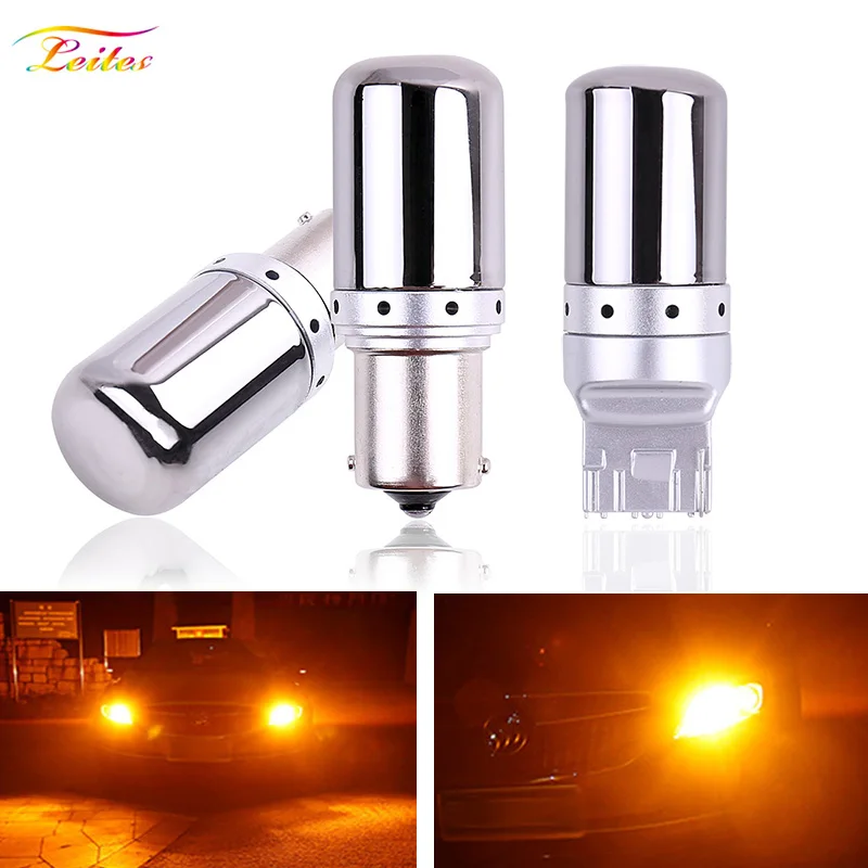 

1PCS S25 1156 BA15S P21W Canbus BAU15S PY21W T20 7440 W21W LED Bulbs 3014 Error Free Canbus Turn Signal Lights Brake lamp