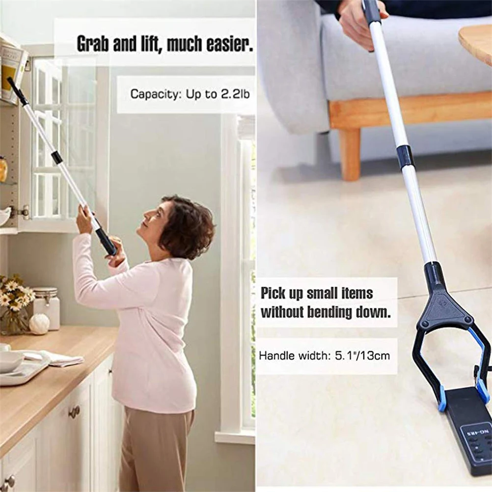 Складные длинные зажимы для мусора захват инструмент изогнутая ручка дизайн